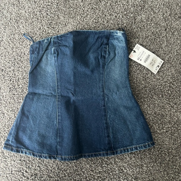 Zara Tops - Zara Denim Corset